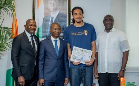 Basketball : Pacôme Dadiet élevé au grade d’Officier du Mérite Sportif Ivoirien