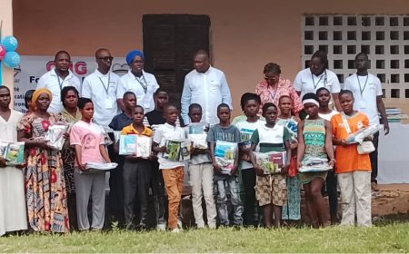 Rentrée scolaire : la Fondation MOE offre des kits scolaires et consultations médicales gratuites à Rubino