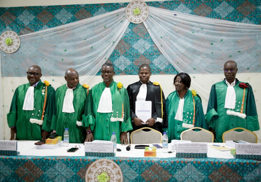 Soutenance de thèse de Doctorat : Eugène Kouadio Yao décroche le grade de docteur en communication pour le développement